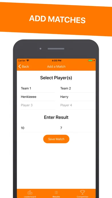 Zrzuty ekranu KeepScore - Competitions