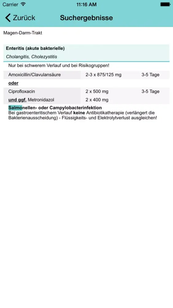EurSafety Health-net Antibiotika سکرین شاٹس