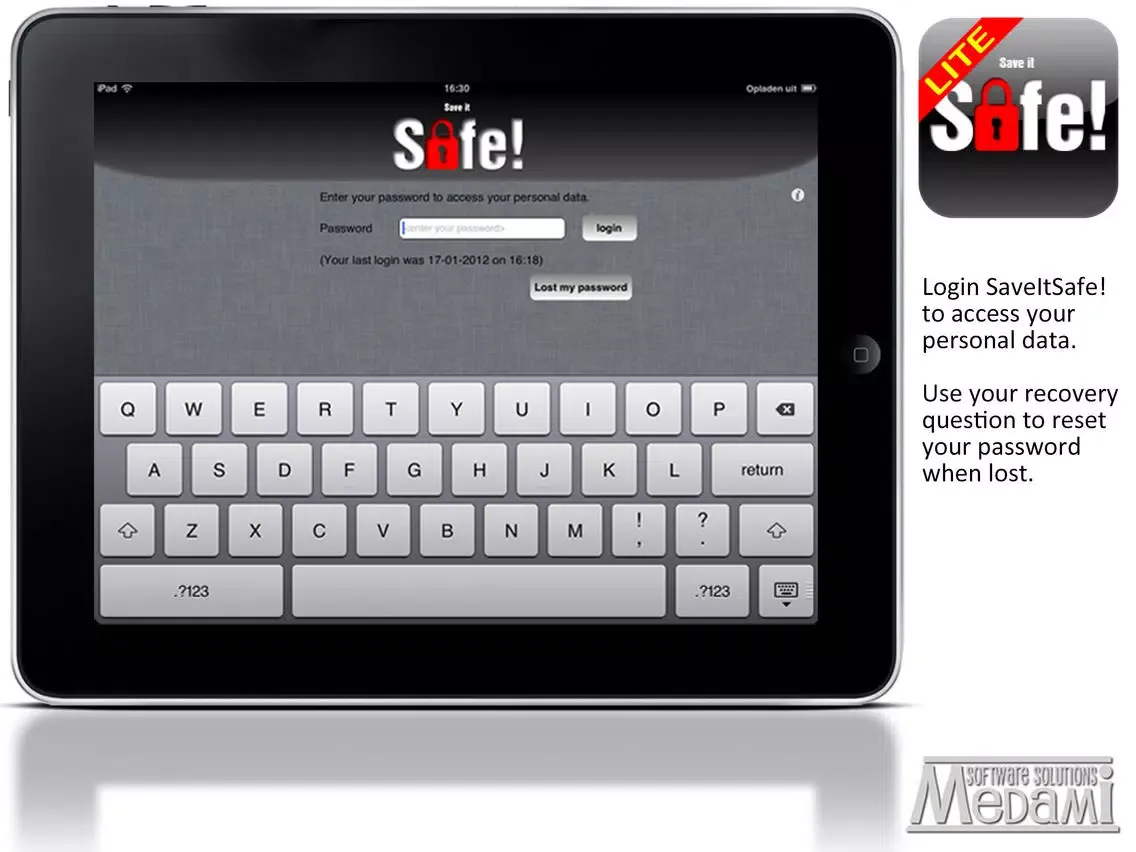 Скриншоты SaveItSafe!-Lite iPad 