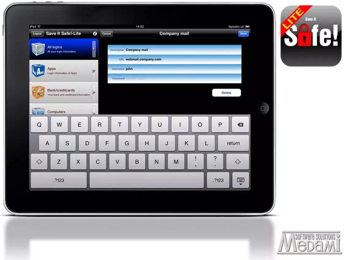 Скриншоты SaveItSafe!-Lite iPad 