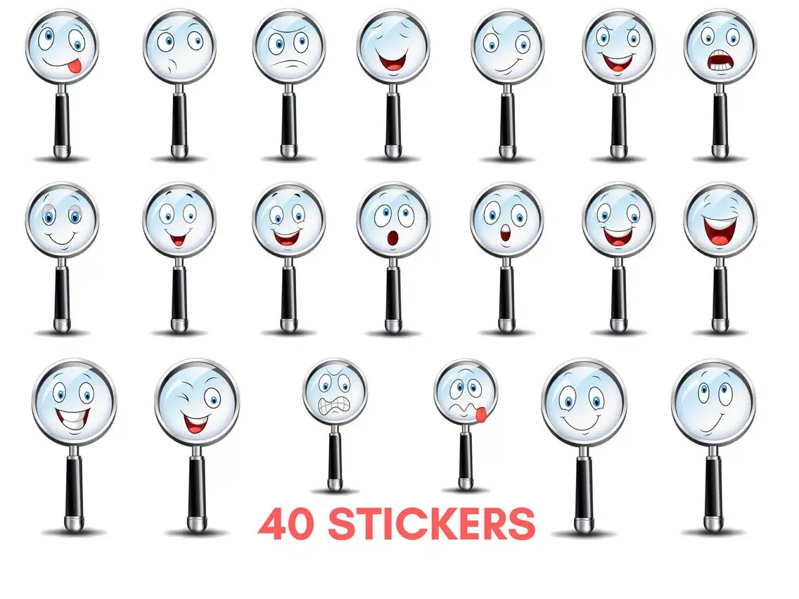 Capturas de tela do Magnifying Glass Smileys iPad 
