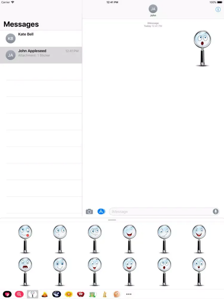 Capturas de tela do Magnifying Glass Smileys iPad 