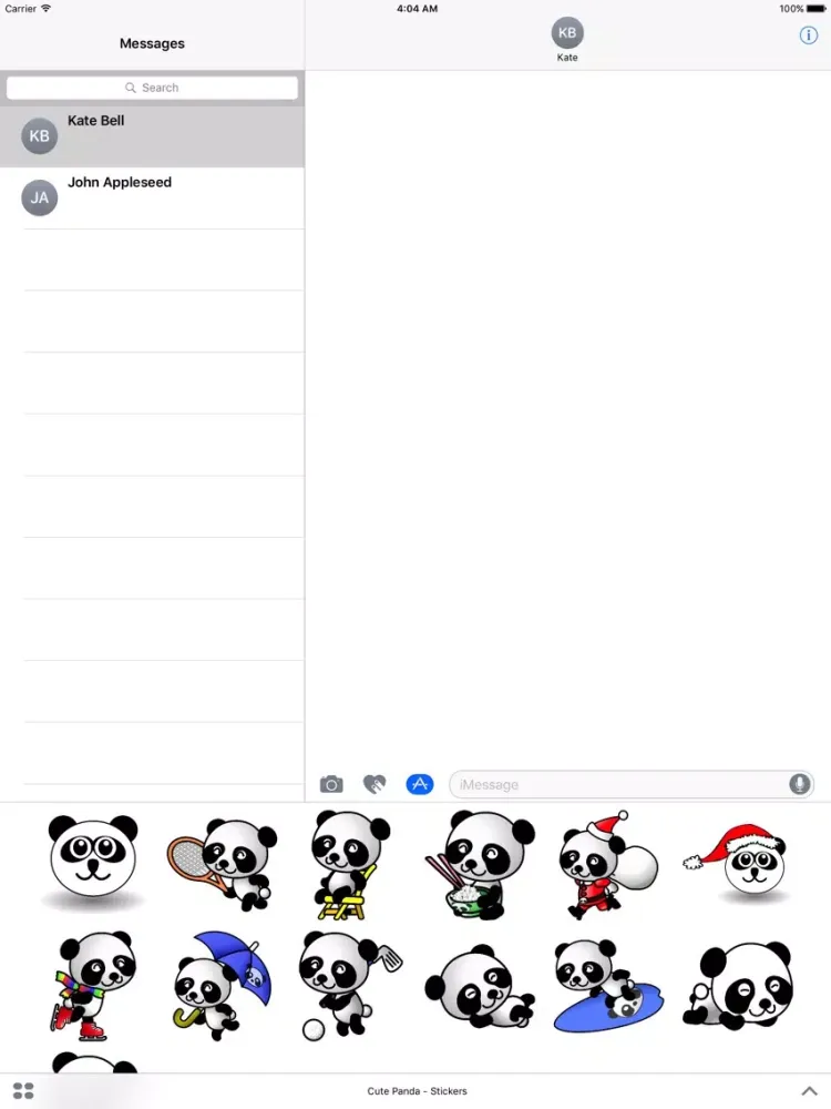 Cute Panda - Stickers iPad  スクリーンショット