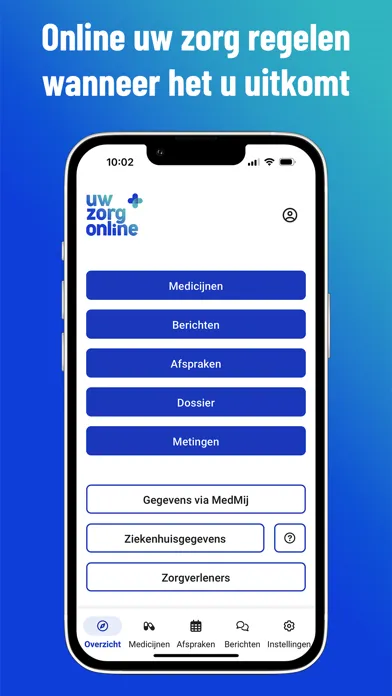 Zrzuty ekranu Uw Zorg online