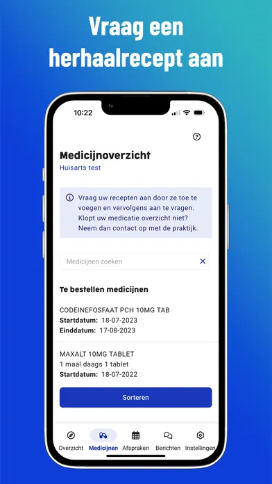 Zrzuty ekranu Uw Zorg online