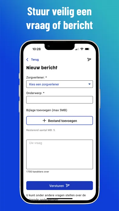 Zrzuty ekranu Uw Zorg online