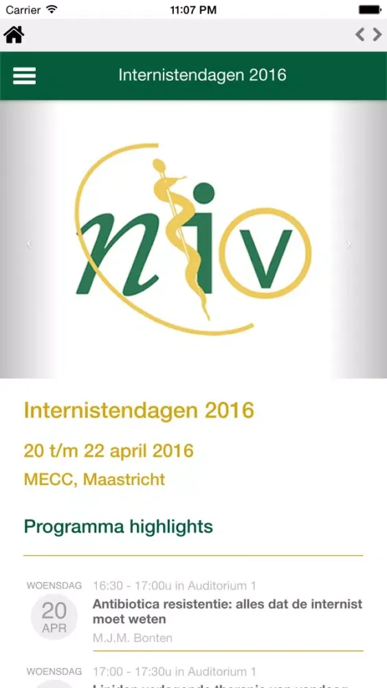 Internistendagen Screenshots