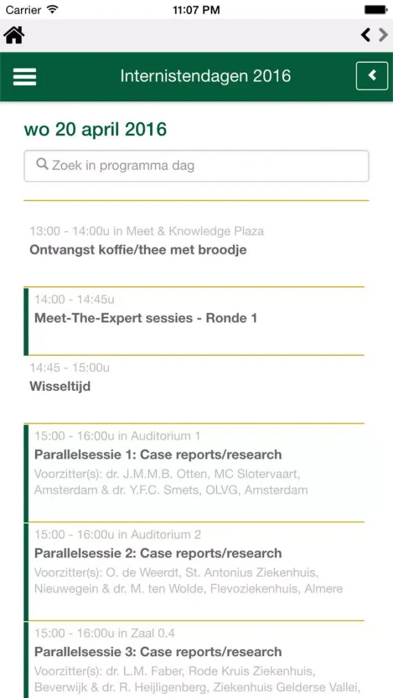 Internistendagen Screenshots