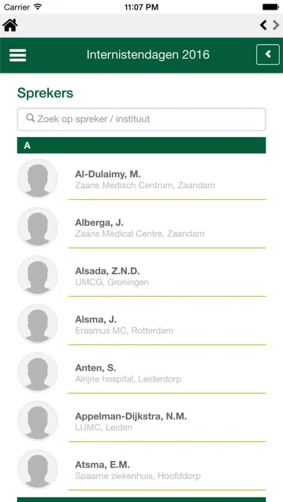 Internistendagen Screenshots
