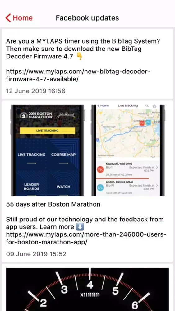 MYLAPS Customer Conference Screenshots