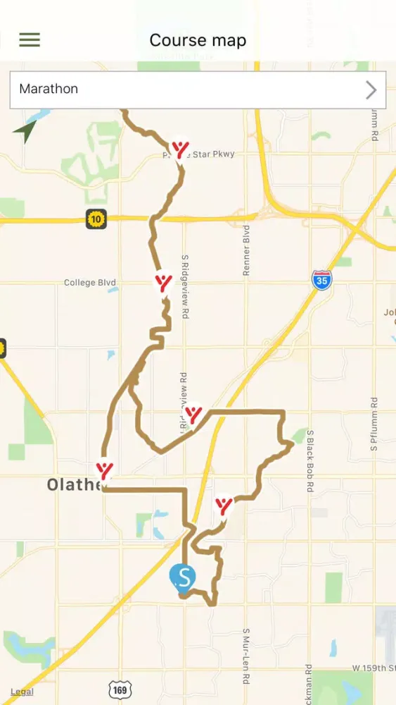 Captures d'écran de Garmin Marathon