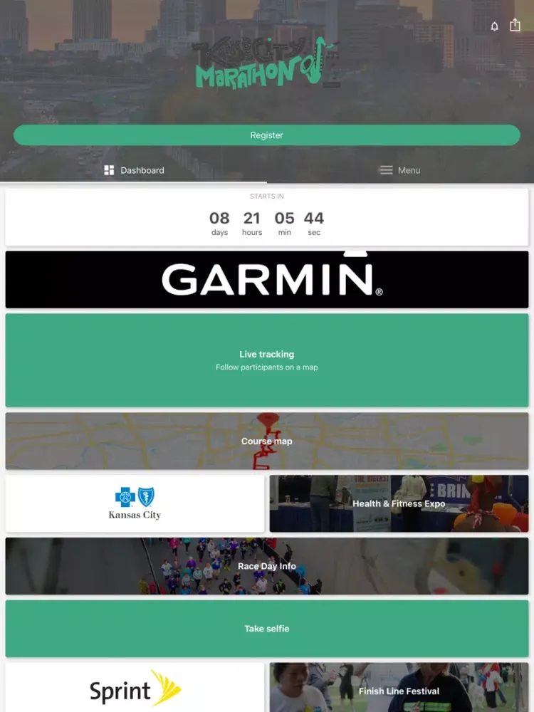 Capturas de pantalla de Garmin Kansas City Marathon iPad 