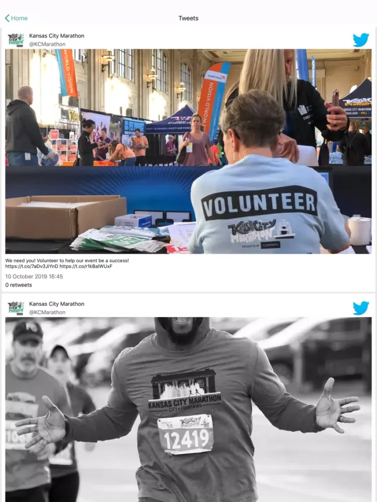 Capturas de pantalla de Garmin Kansas City Marathon iPad 