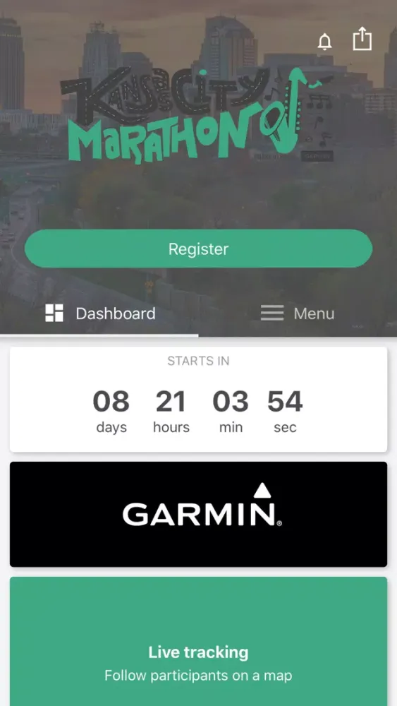 Capturas de pantalla de Garmin Kansas City Marathon