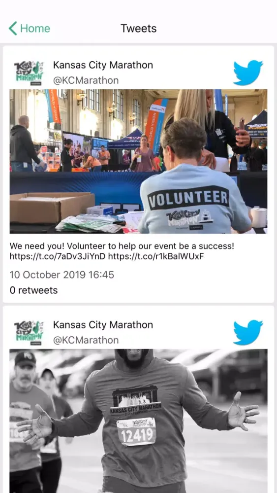 Capturas de pantalla de Garmin Kansas City Marathon