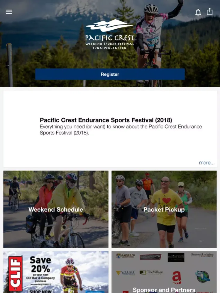 Captures d'écran de Pacific Crest Sports Festival iPad 