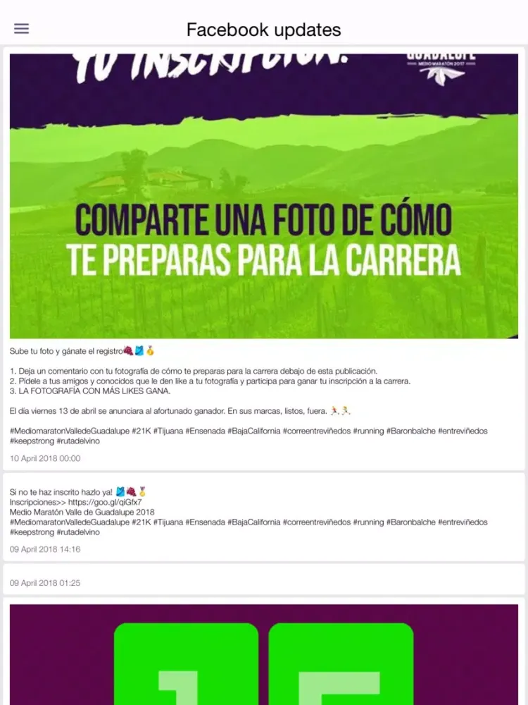 تصاویر Medio Maratón Guadalupe iPad 