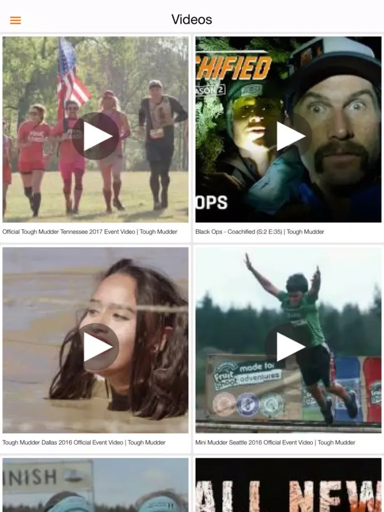 Capturas de tela do World's Toughest Mudder 2016 iPad 