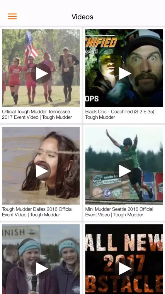 Capturas de tela do World's Toughest Mudder 2016
