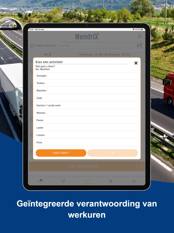 Tangkapan skrin MendriX Mobile iPad 