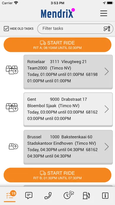 Tangkapan skrin MendriX Mobile