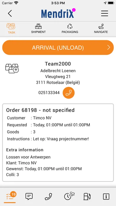 Tangkapan skrin MendriX Mobile