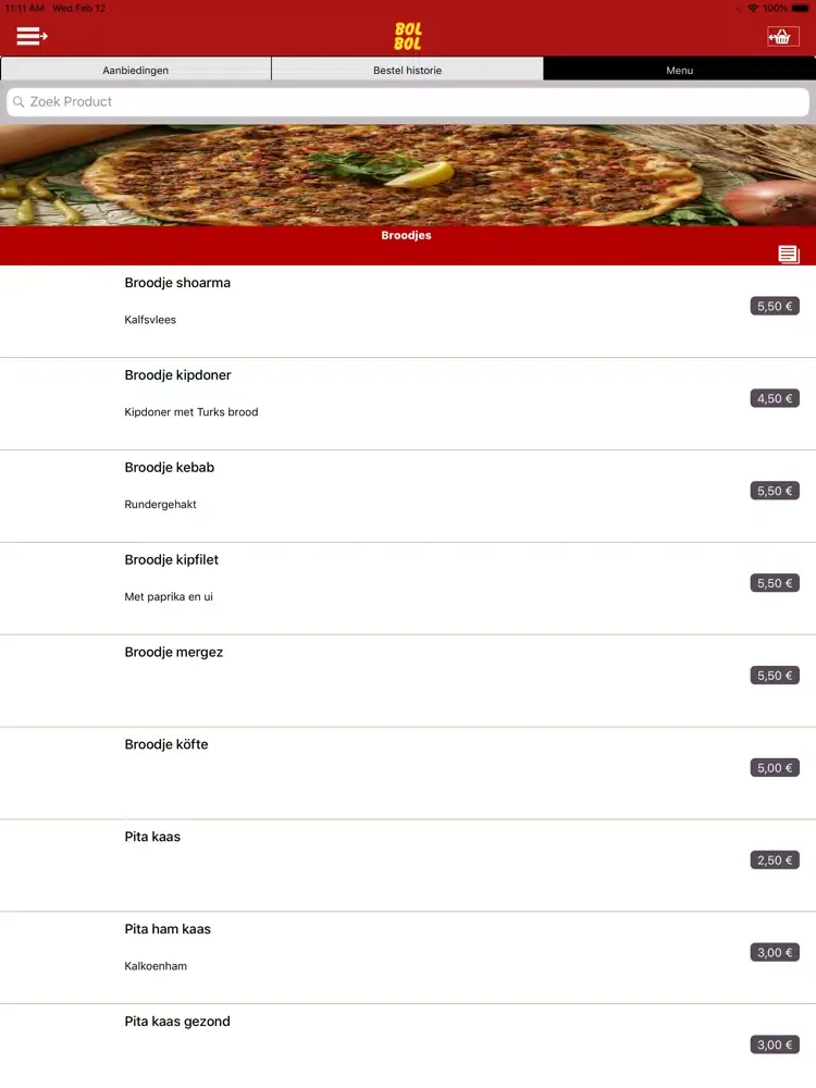 ภาพหน้าจอของ Grillroom Bol Bol iPad 