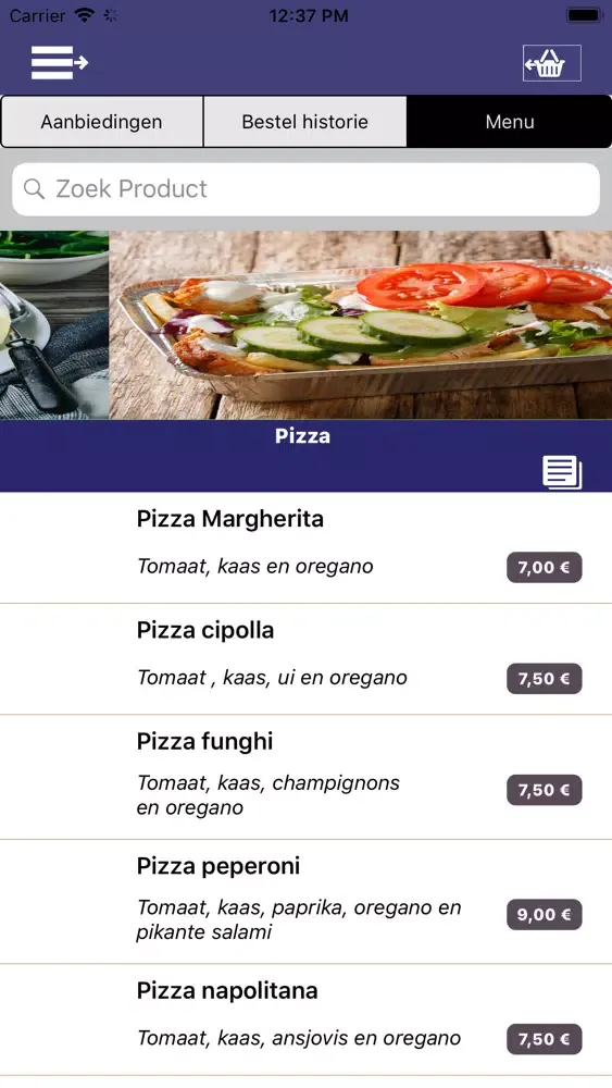 Zrzuty ekranu Shoarma Sabra hoek van holland