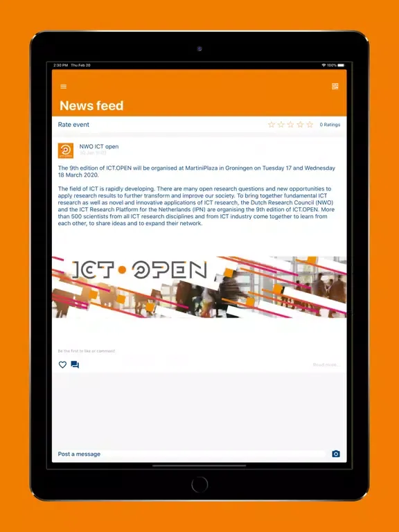 Conferentie Nederland Digitaal iPad  Ekran Görüntüleri