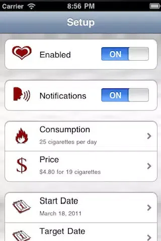 Stop-Smoking Timer应用截图