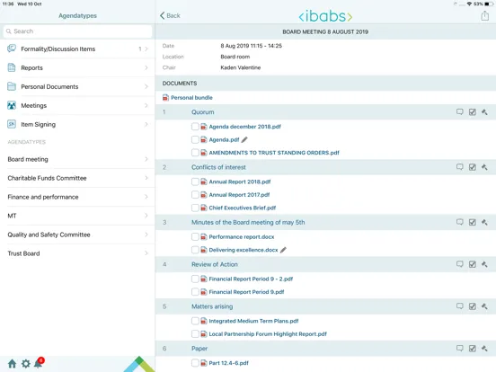 iBabs for Citrix Worx iPad  Screenshots