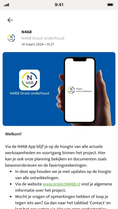 Tangkapan skrin N468 Groot onderhoud