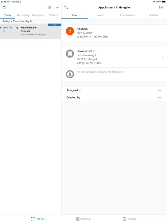 Zrzuty ekranu Business Today iPad 