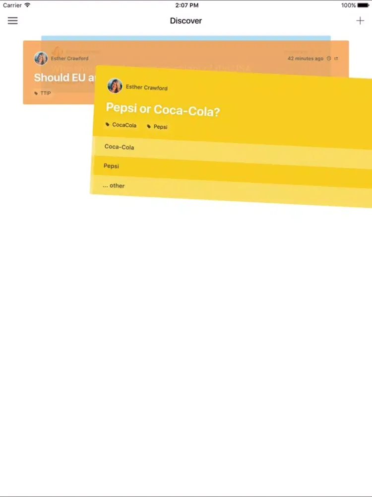 Involve - Social Polling iPad  স্ক্রিনশট