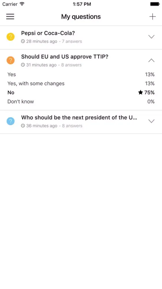 Involve - Social Polling স্ক্রিনশট
