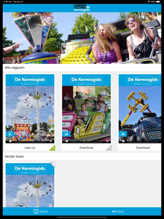 Tangkapan layar Kermisgids iPad 