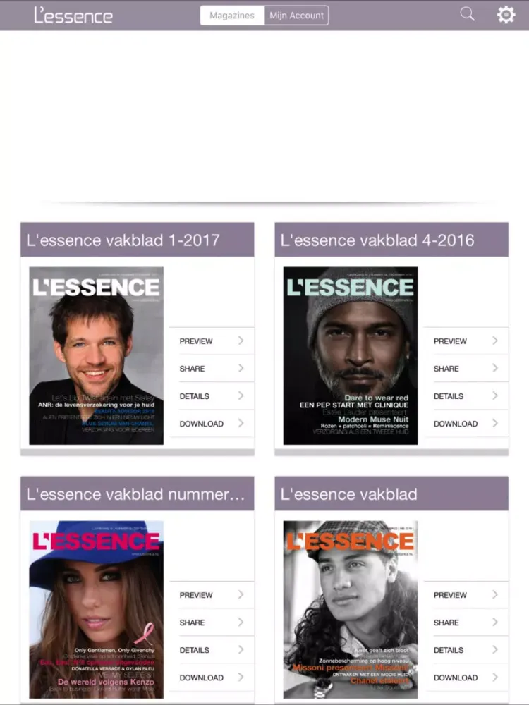 Скриншоты L'essence iPad 
