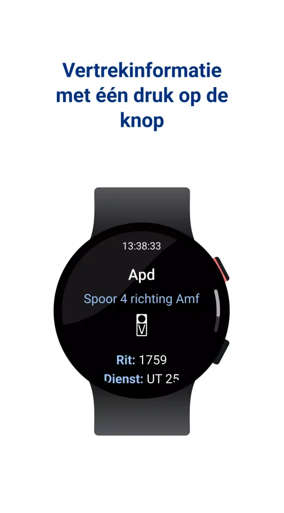 Screenshot di Mijn Vertrektijd