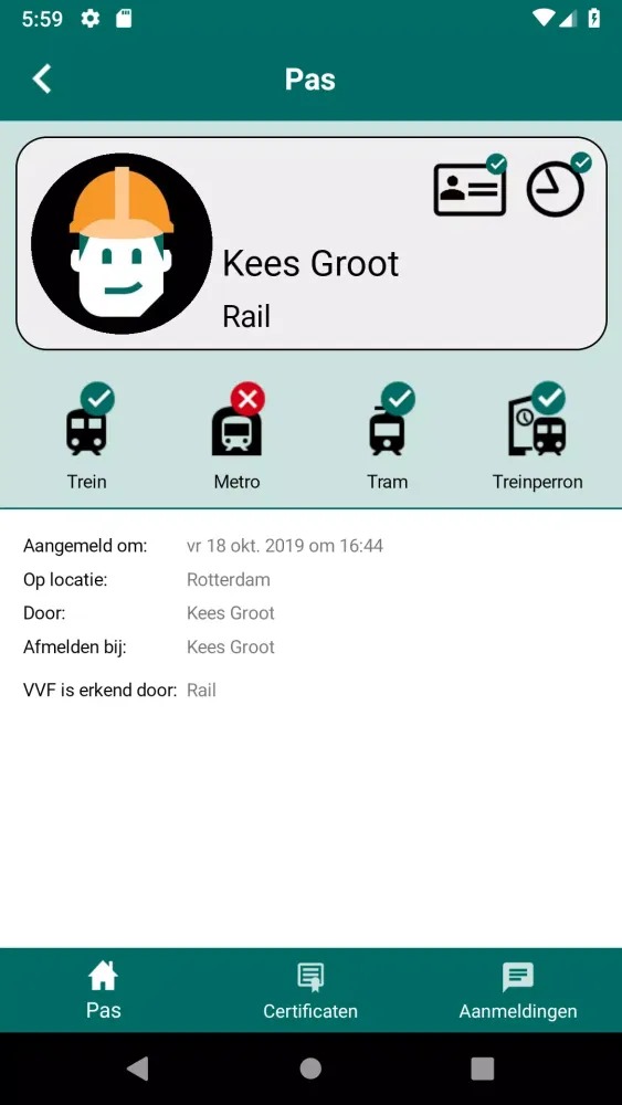DVP-app Screenshots