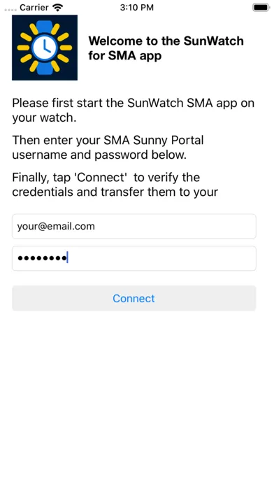 ภาพหน้าจอของ SunWatch for SMA