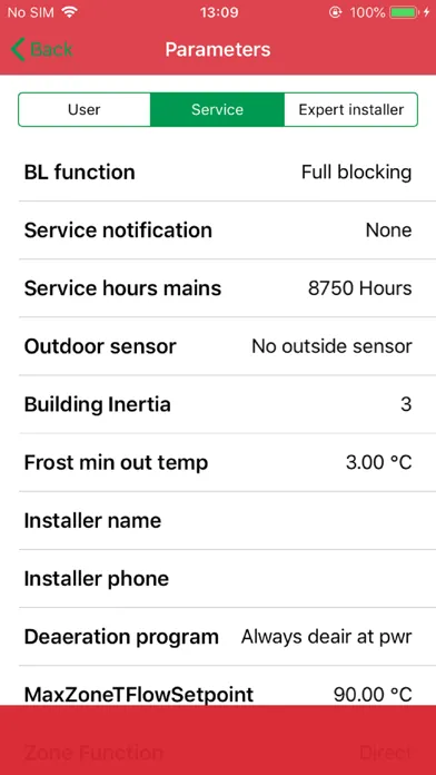 Tangkapan skrin Oeco Service Tool