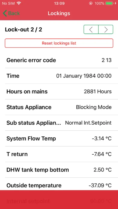 Tangkapan skrin Oeco Service Tool