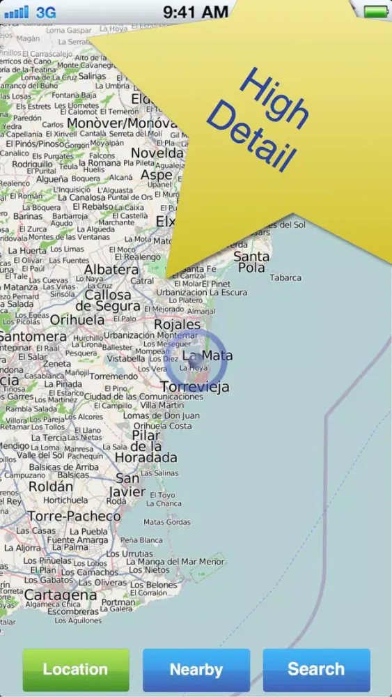 Costa Blanca No.1 Offline Map Screenshots