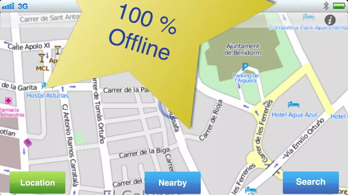Costa Blanca No.1 Offline Map Screenshots
