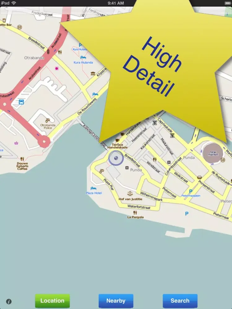 Curacao No.1 Offline Map iPad  Screenshots