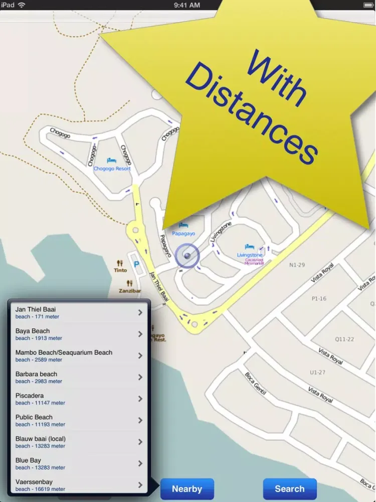 Curacao No.1 Offline Map iPad  Screenshots