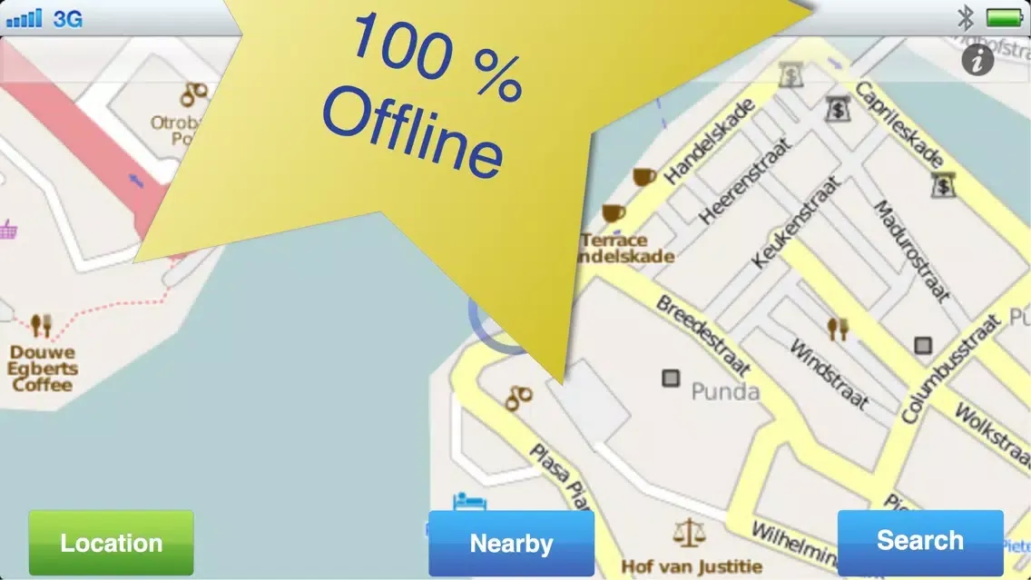 Curacao No.1 Offline Map Screenshots