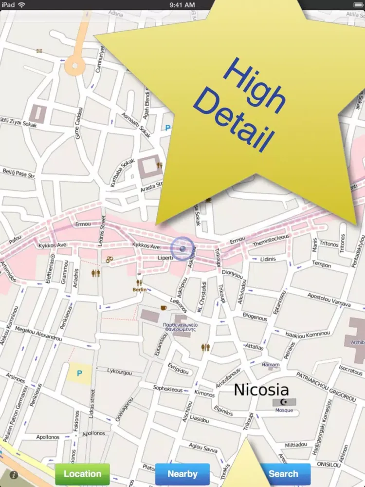Ảnh chụp màn hình của Cyprus No1. Offline Map iPad 