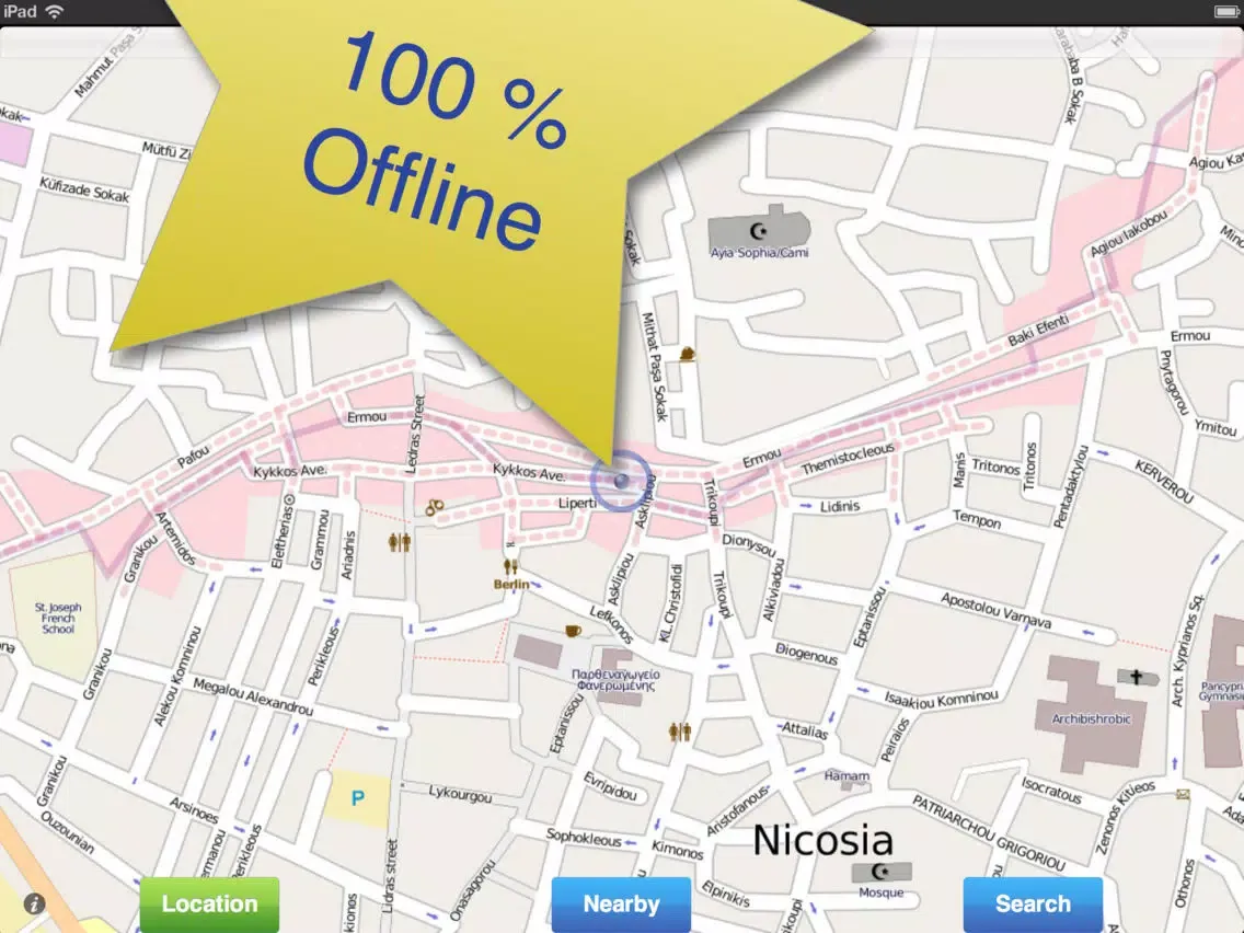 Ảnh chụp màn hình của Cyprus No1. Offline Map iPad 
