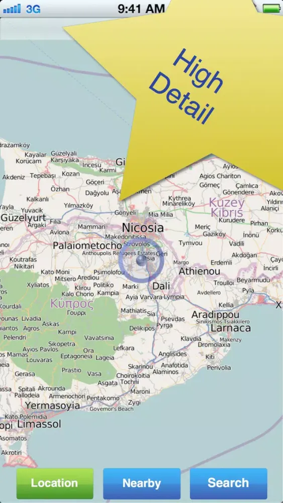 Ảnh chụp màn hình của Cyprus No1. Offline Map